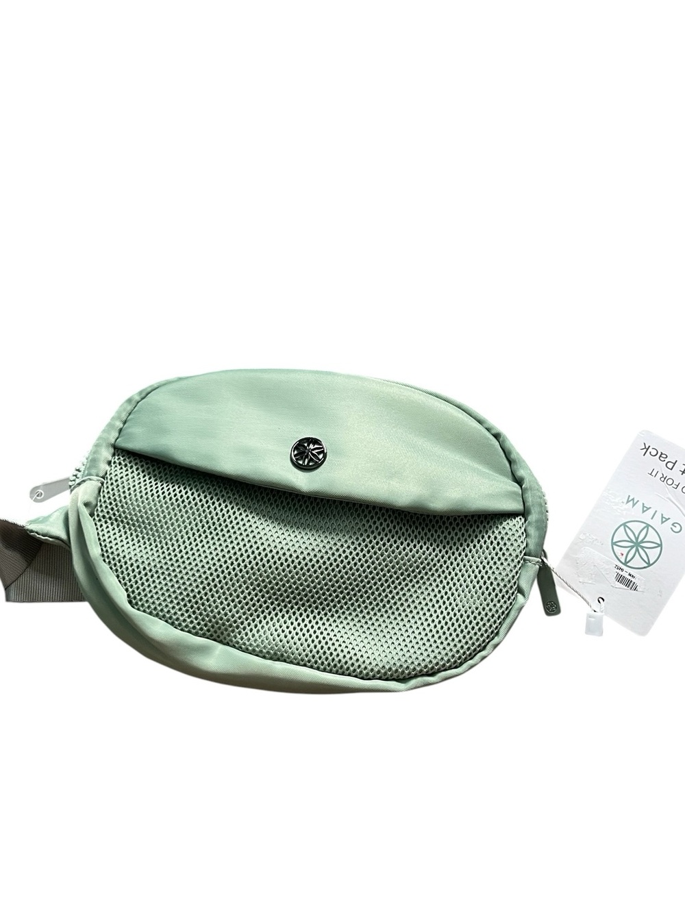 New Gaiam Mint Green Go For It Mesh Front Belt Bag Fanny Pack